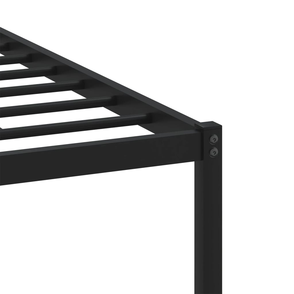 vidaXL Metal Bed Frame without Mattress Brown Oak 183x213 cm