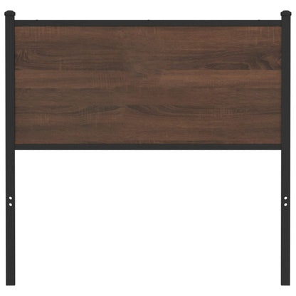 vidaXL Replace Headboard Brown Oak 75 cm Engineered Wood and Steel