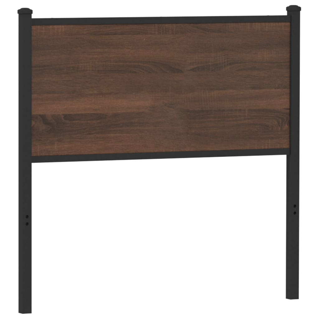 vidaXL Replace Headboard Brown Oak 75 cm Engineered Wood and Steel
