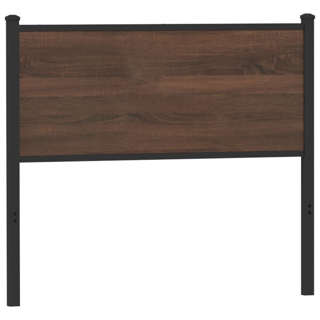 vidaXL Replace Headboard Brown Oak 100 cm Engineered Wood and Steel