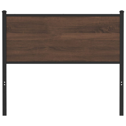 vidaXL Replace Headboard Brown Oak 100 cm Engineered Wood and Steel