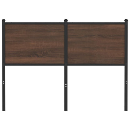 vidaXL Replace Headboard Brown Oak 120 cm Engineered Wood and Steel