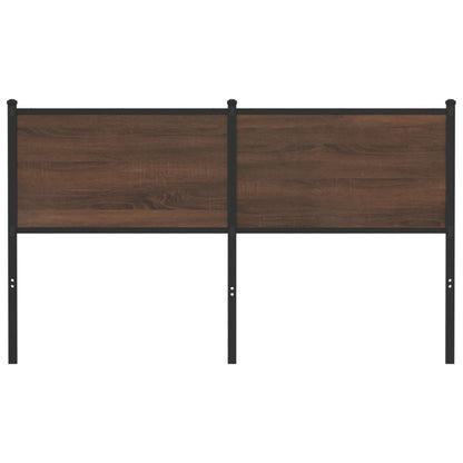 vidaXL Replace Headboard Brown Oak 135 cm Engineered Wood and Steel