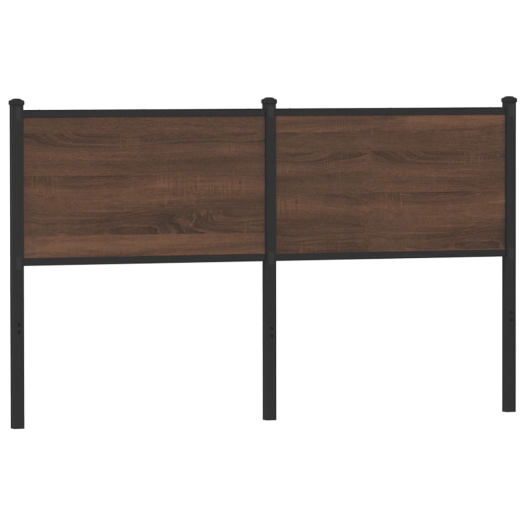 vidaXL Replace Headboard Brown Oak 140 cm Engineered Wood and Steel