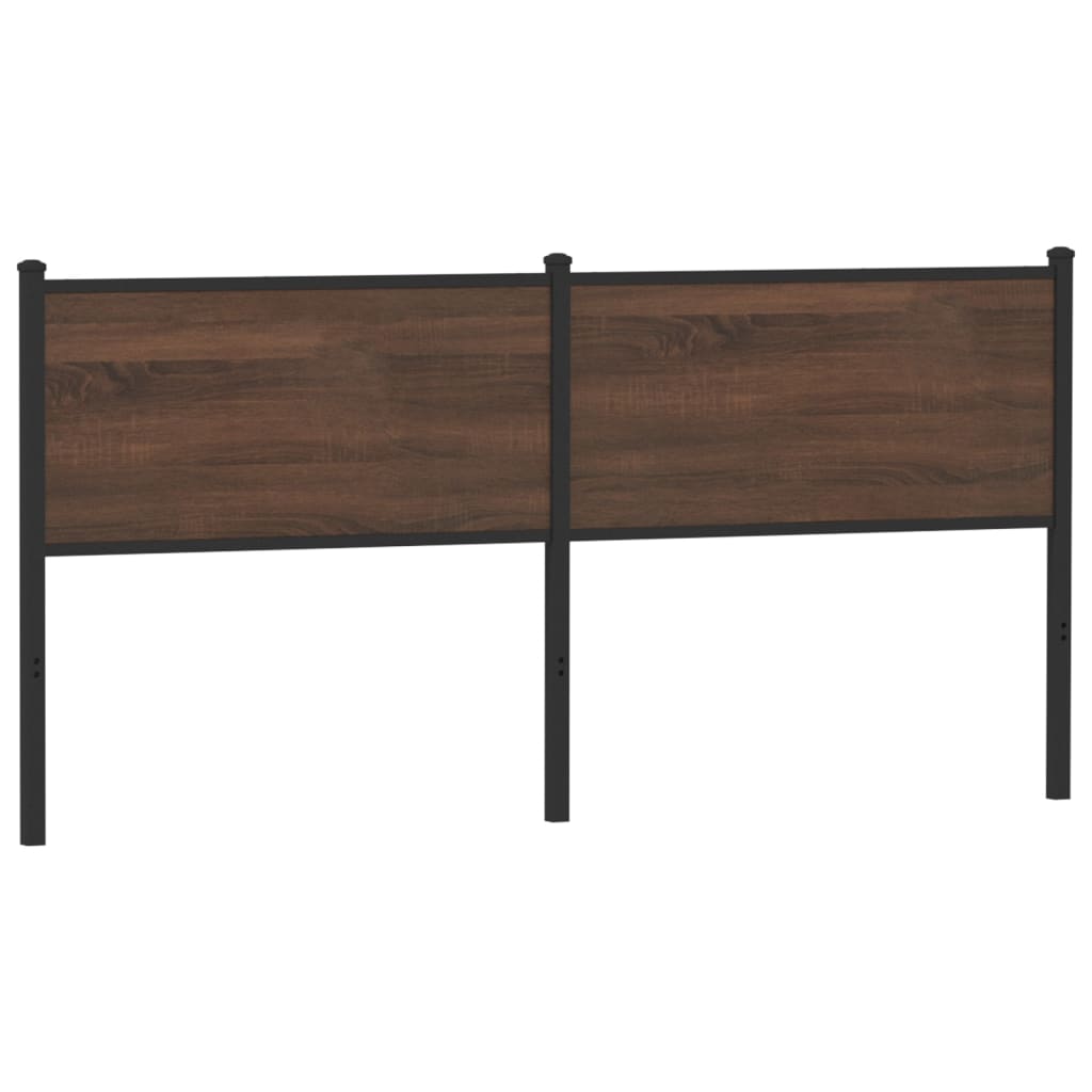 vidaXL Replace Headboard Brown Oak 160 cm Engineered Wood and Steel