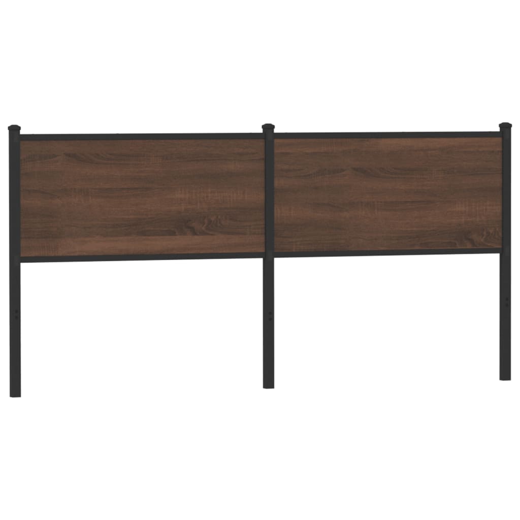 vidaXL Replace Headboard Brown Oak 180 cm Engineered Wood and Steel