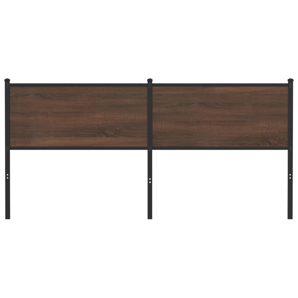 vidaXL Replace Headboard Brown Oak 180 cm Engineered Wood and Steel