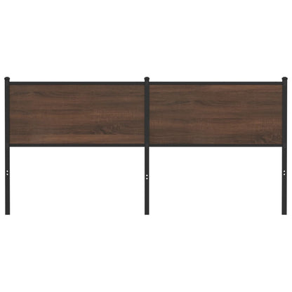 vidaXL Replace Headboard Brown Oak 180 cm Engineered Wood and Steel
