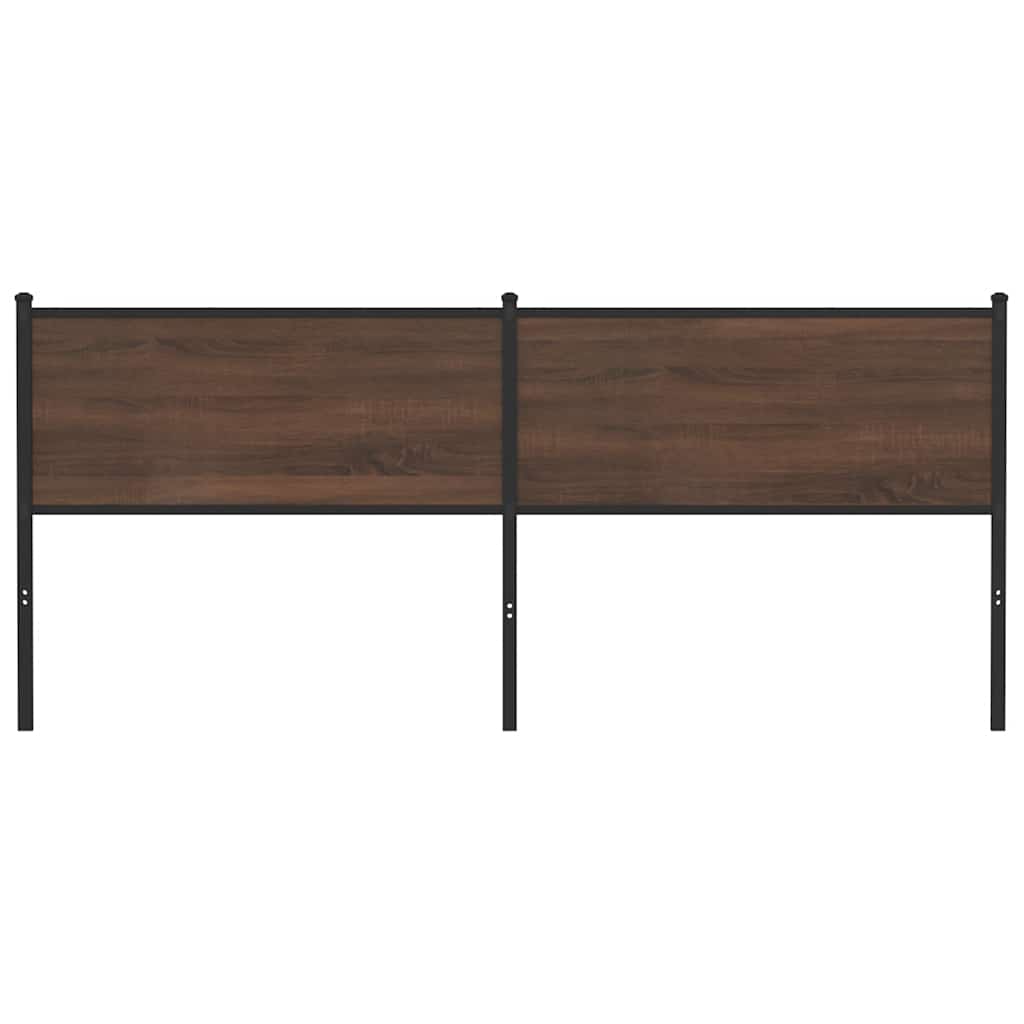 vidaXL Replace Headboard Brown Oak 190 cm Engineered Wood and Steel