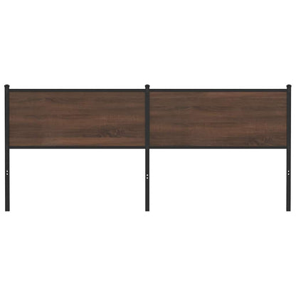 vidaXL Replace Headboard Brown Oak 190 cm Engineered Wood and Steel