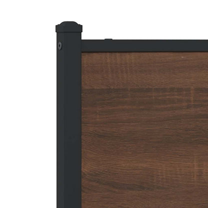 vidaXL Replace Headboard Brown Oak 190 cm Engineered Wood and Steel