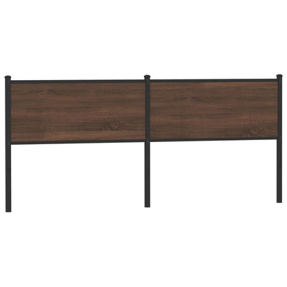vidaXL Replace Headboard Brown Oak 200 cm Engineered Wood and Steel