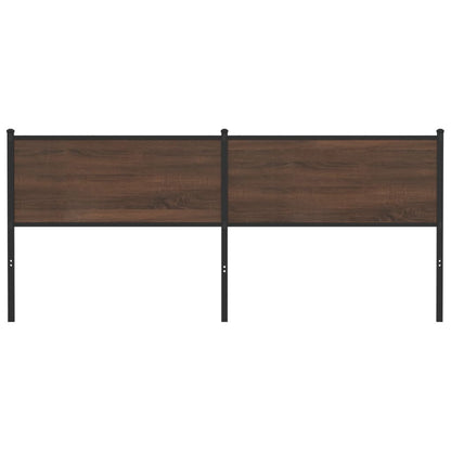 vidaXL Replace Headboard Brown Oak 200 cm Engineered Wood and Steel