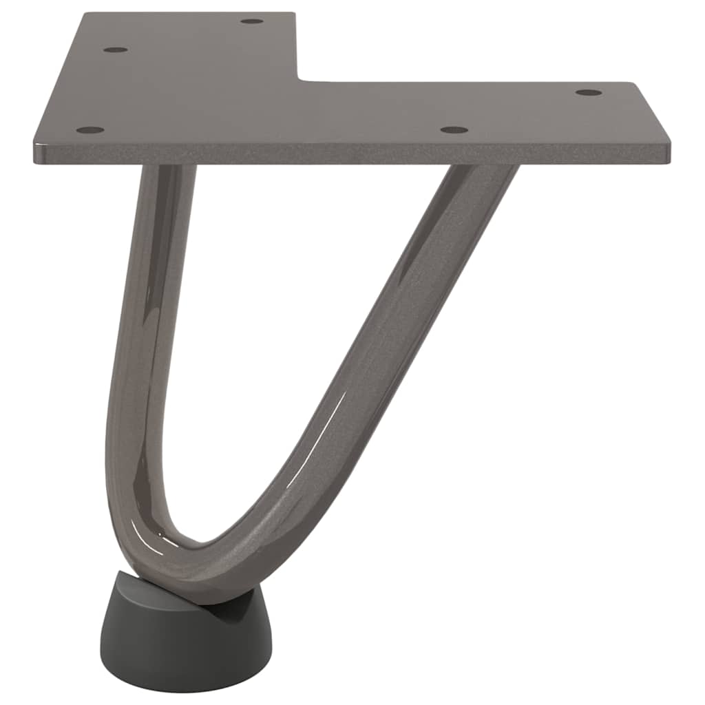 vidaXL Hairpin Legs for Coffee Table 4 pcs Natural Steel 10 cm Solid Steel
