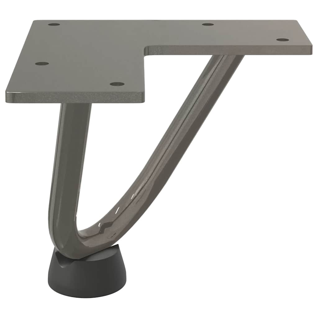 vidaXL Hairpin Legs for Coffee Table 4 pcs Natural Steel 10 cm Solid Steel