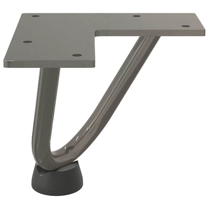vidaXL Hairpin Legs for Coffee Table 4 pcs Natural Steel 10 cm Solid Steel