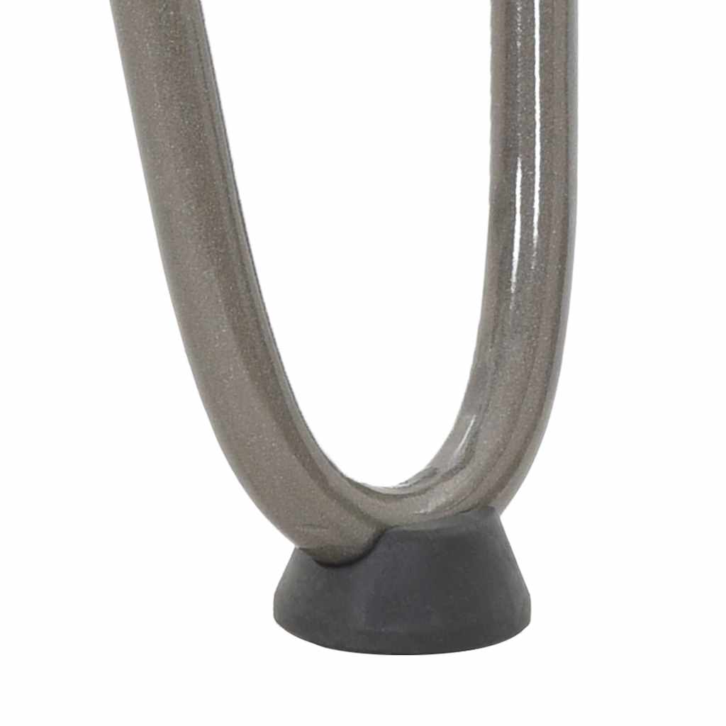 vidaXL Hairpin Legs for Coffee Table 4 pcs Natural Steel 10 cm Solid Steel