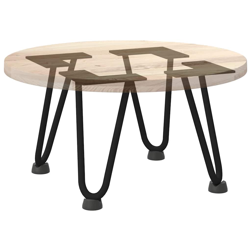 vidaXL Hairpin Legs for Coffee Table 4 pcs Black 20 cm Solid Steel