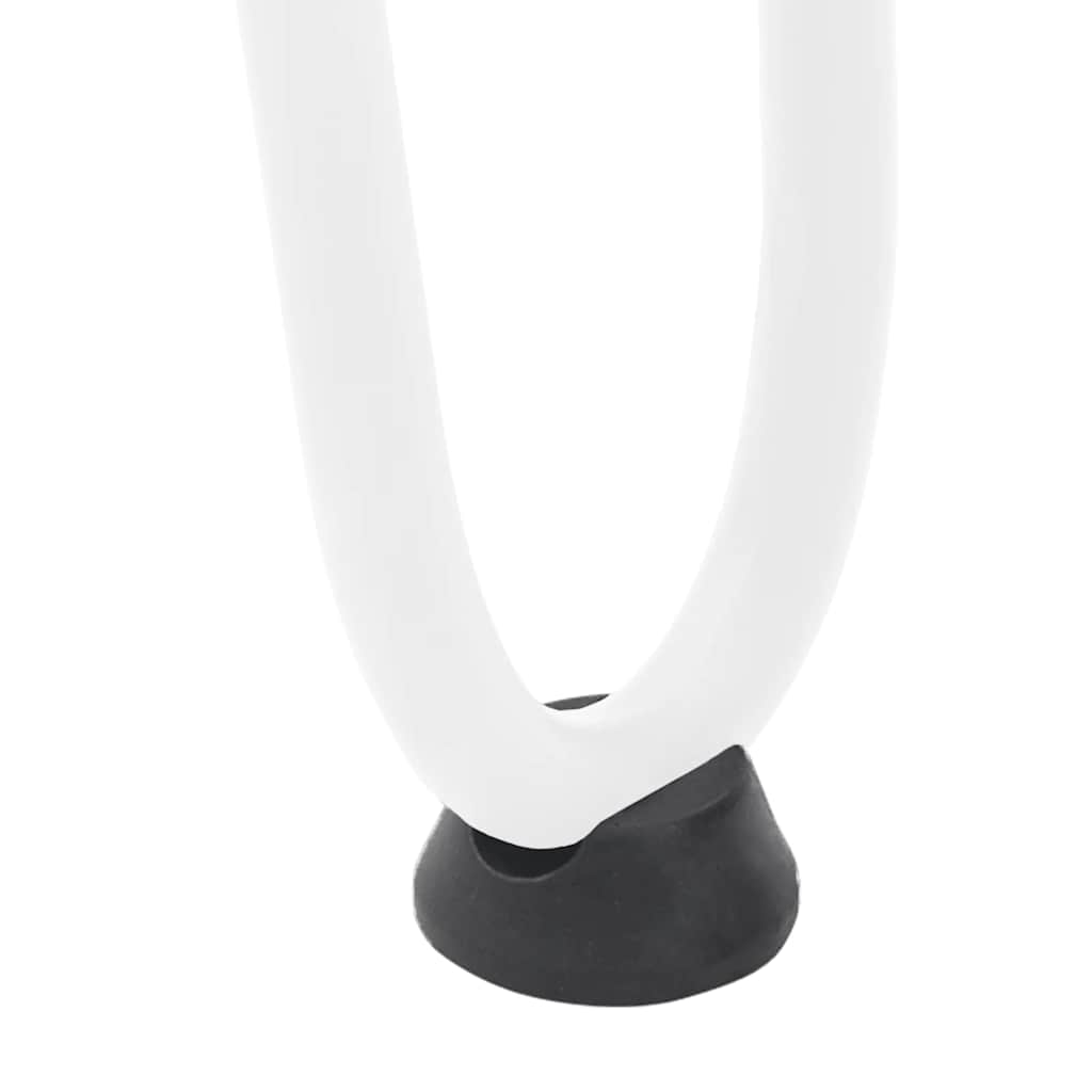 vidaXL Hairpin Legs for Coffee Table 4 pcs White 20 cm Solid Steel