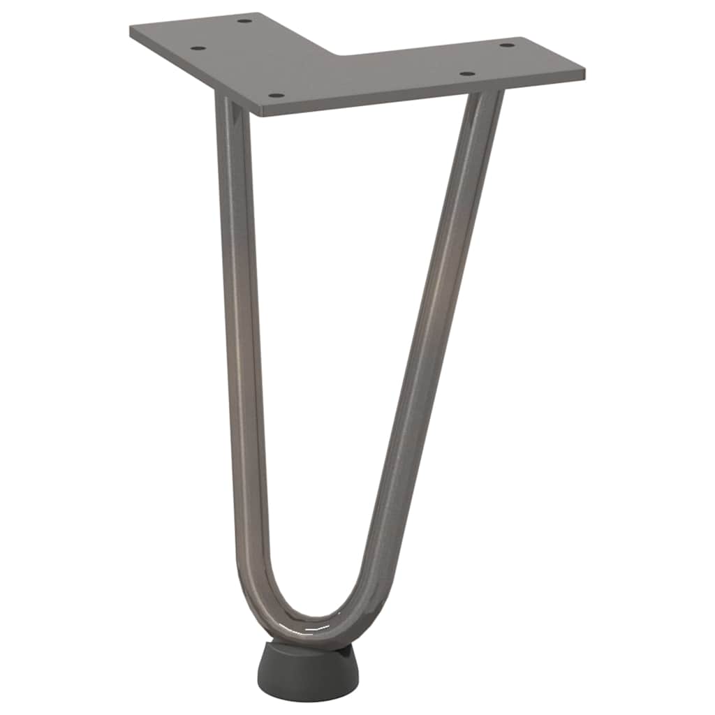 vidaXL Hairpin Legs for Coffee Table 4 pcs Natural Steel 20 cm Solid Steel