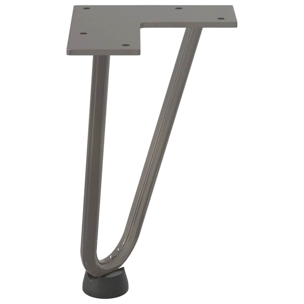 vidaXL Hairpin Legs for Coffee Table 4 pcs Natural Steel 20 cm Solid Steel