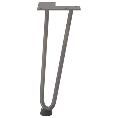 vidaXL Hairpin Legs for Coffee Table 4 pcs Natural Steel 30 cm Solid Steel