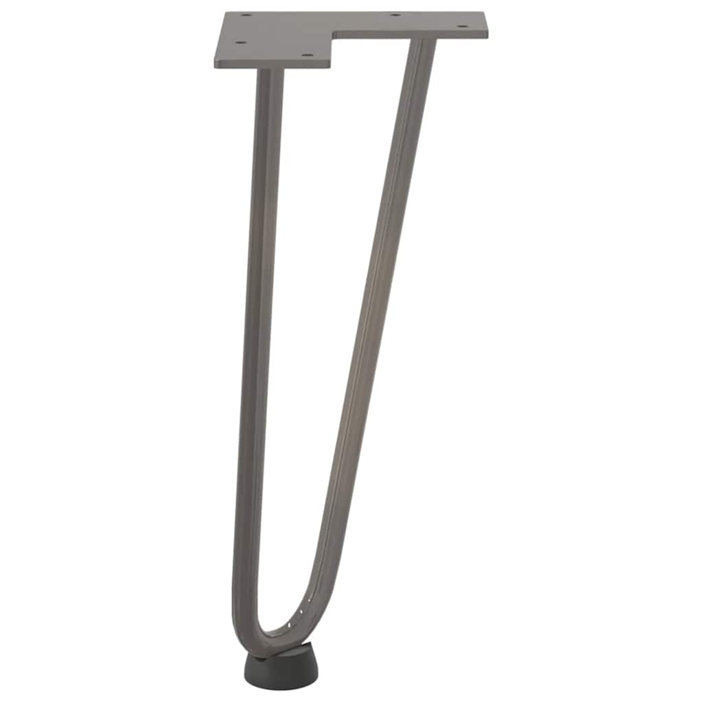 vidaXL Hairpin Legs for Coffee Table 4 pcs Natural Steel 30 cm Solid Steel