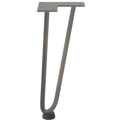 vidaXL Hairpin Legs for Coffee Table 4 pcs Natural Steel 30 cm Solid Steel
