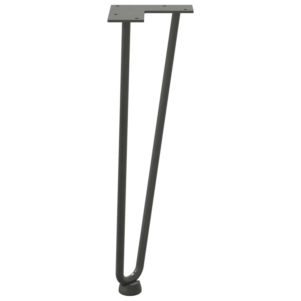 vidaXL Hairpin Legs for Coffee Table 4 pcs Anthracite 42 cm Solid Steel