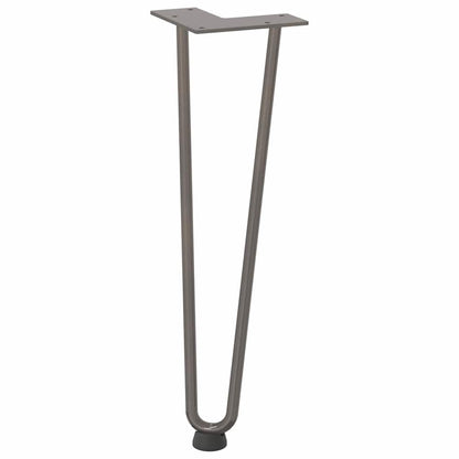 vidaXL Hairpin Legs for Coffee Table 4 pcs Natural Steel 42 cm Solid Steel