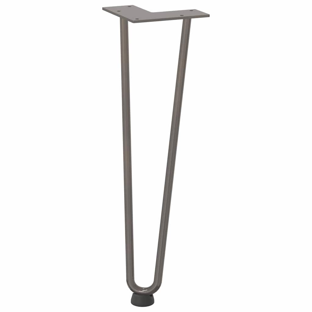 vidaXL Hairpin Legs for Coffee Table 4 pcs Natural Steel 42 cm Solid Steel