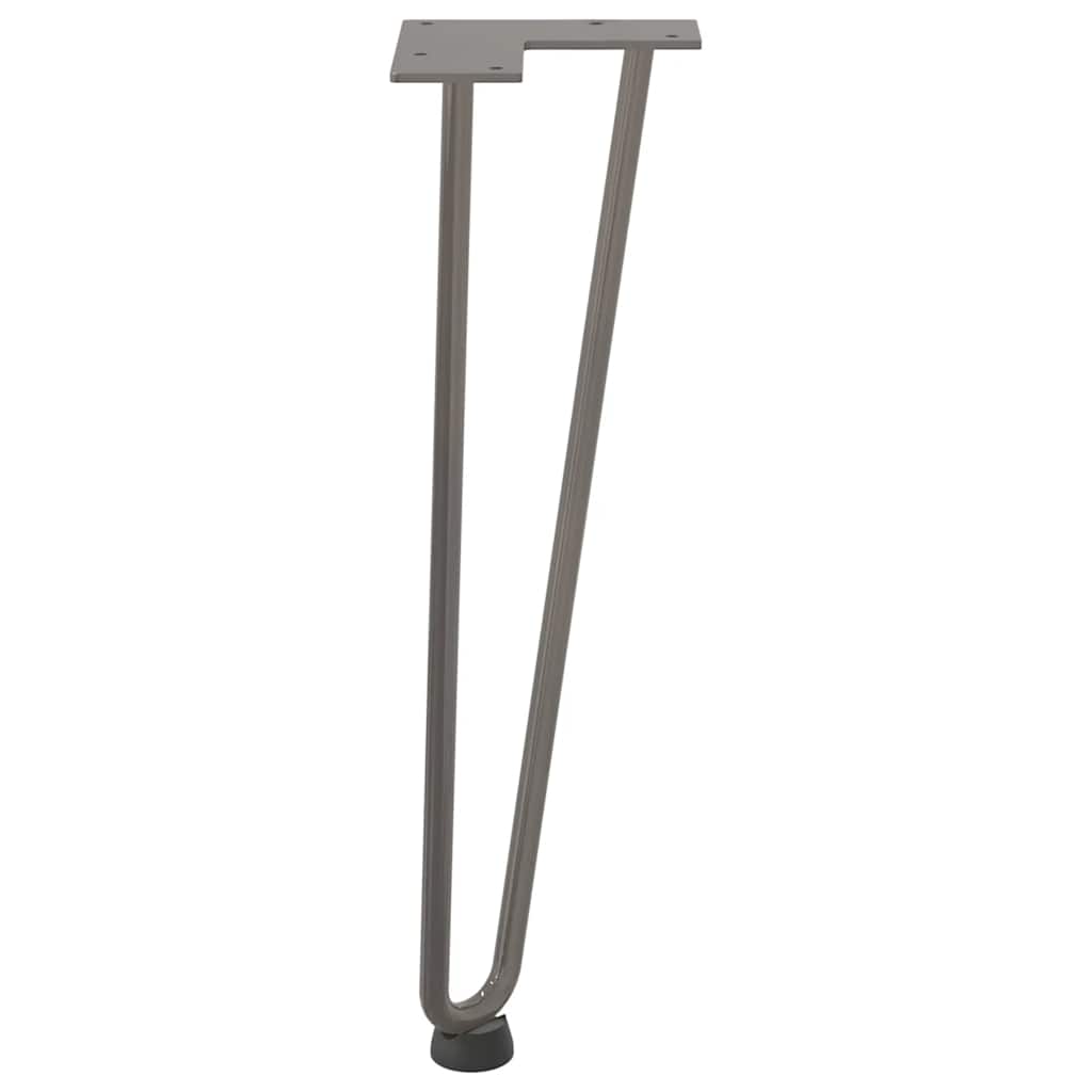 vidaXL Hairpin Legs for Coffee Table 4 pcs Natural Steel 42 cm Solid Steel