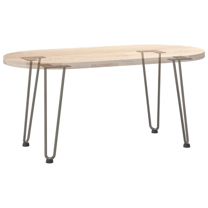 vidaXL Hairpin Legs for Coffee Table 4 pcs Natural Steel 42 cm Solid Steel