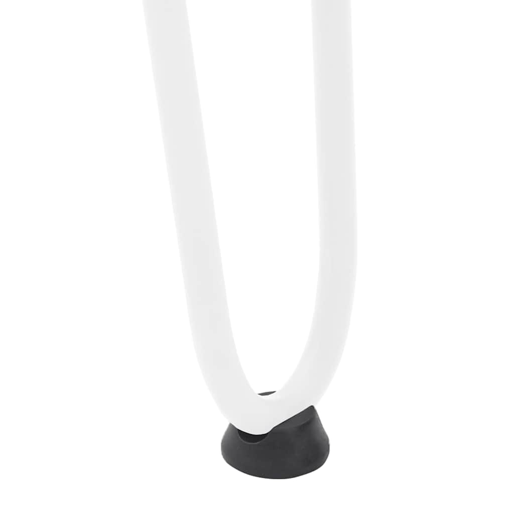 vidaXL hairpin legs for console tables for Console Table 4 pcs White 72 cm Solid Steel