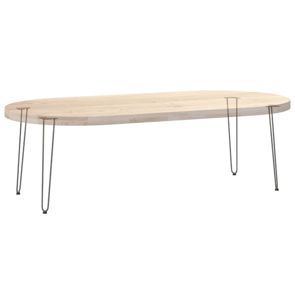 vidaXL hairpin legs for console tables for Console Table 4 pcs Natural Steel 72 cm Solid Steel