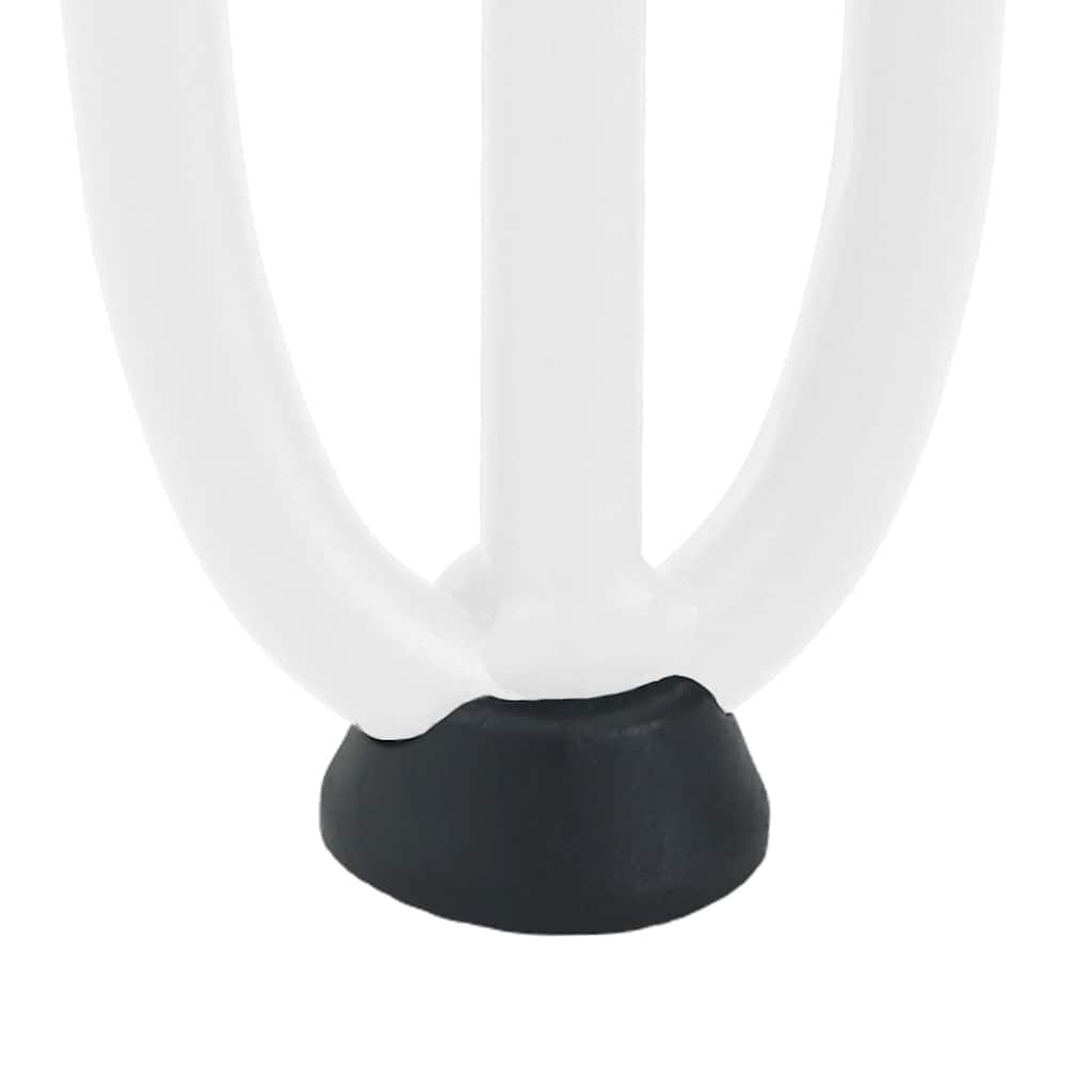 vidaXL Hairpin Legs for Coffee Table 4 pcs White 10 cm Solid Steel