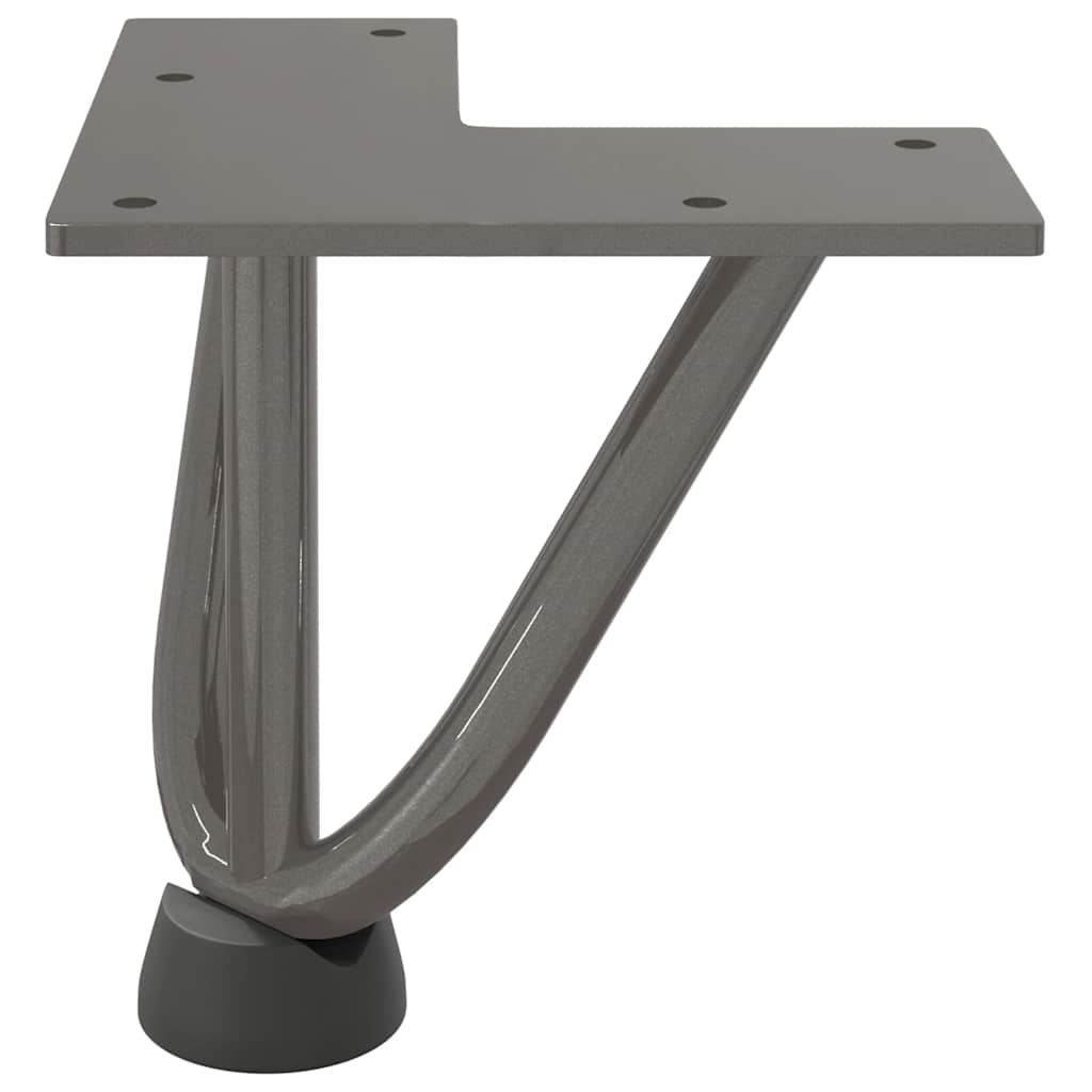 vidaXL Hairpin Legs for Coffee Table 4 pcs Natural Steel 10 cm Solid Steel