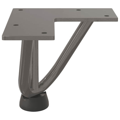 vidaXL Hairpin Legs for Coffee Table 4 pcs Natural Steel 10 cm Solid Steel