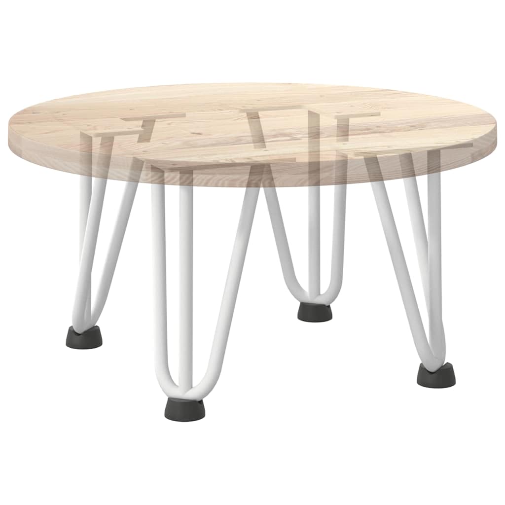 vidaXL Hairpin Legs for Coffee Table 4 pcs White 20 cm Solid Steel