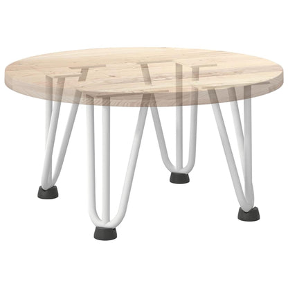 vidaXL Hairpin Legs for Coffee Table 4 pcs White 20 cm Solid Steel