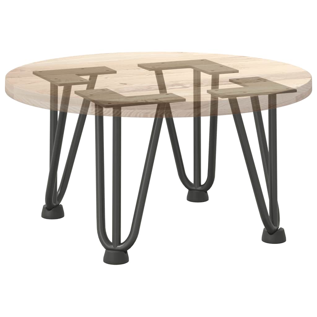vidaXL Hairpin Legs for Coffee Table 4 pcs Anthracite 20 cm Solid Steel