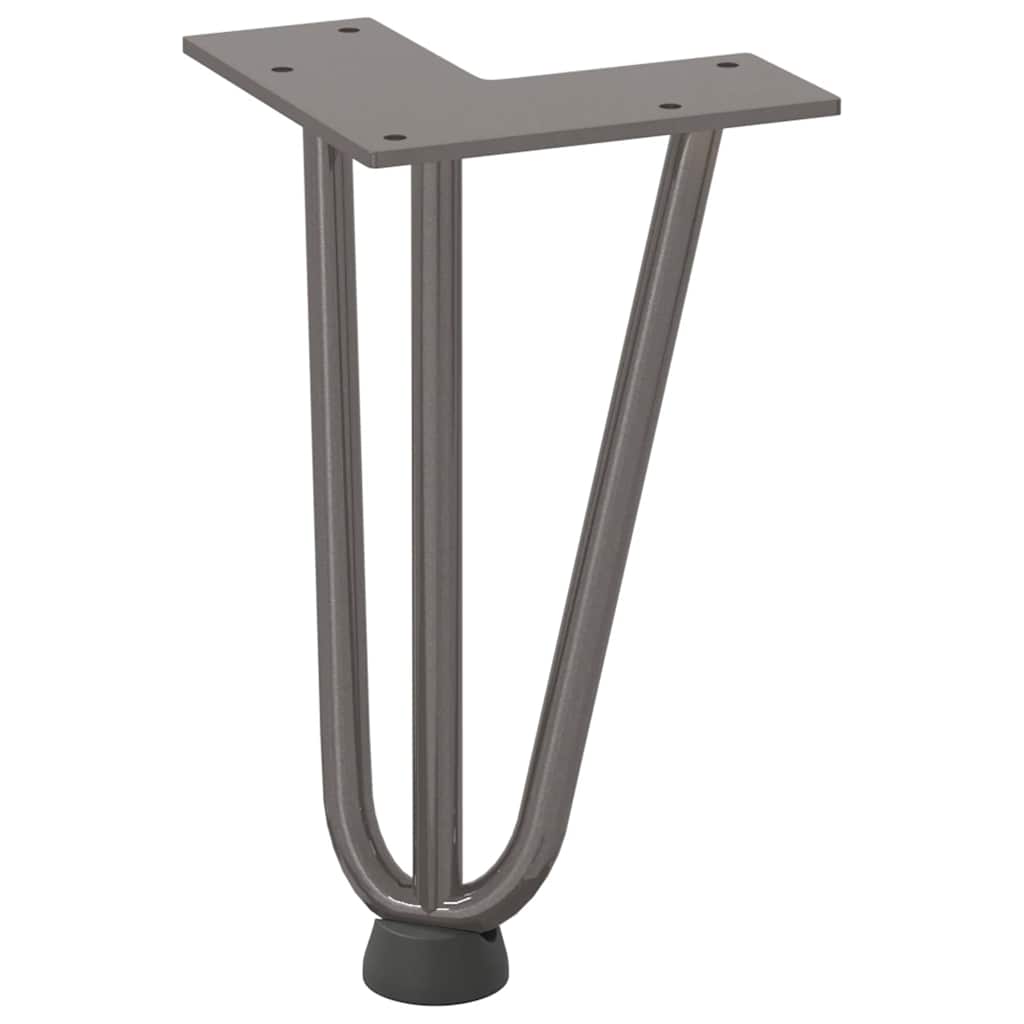 vidaXL Hairpin Legs for Coffee Table 4 pcs Natural Steel 20 cm Solid Steel
