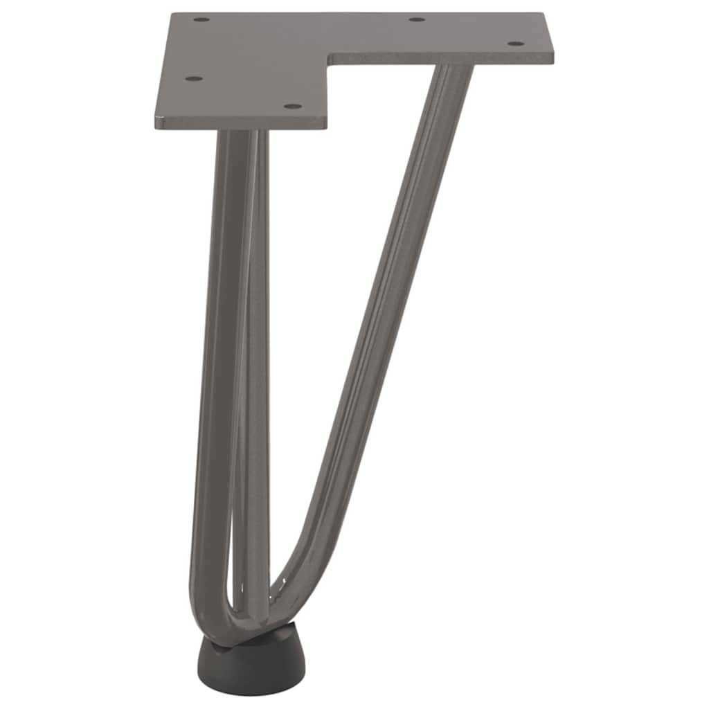vidaXL Hairpin Legs for Coffee Table 4 pcs Natural Steel 20 cm Solid Steel