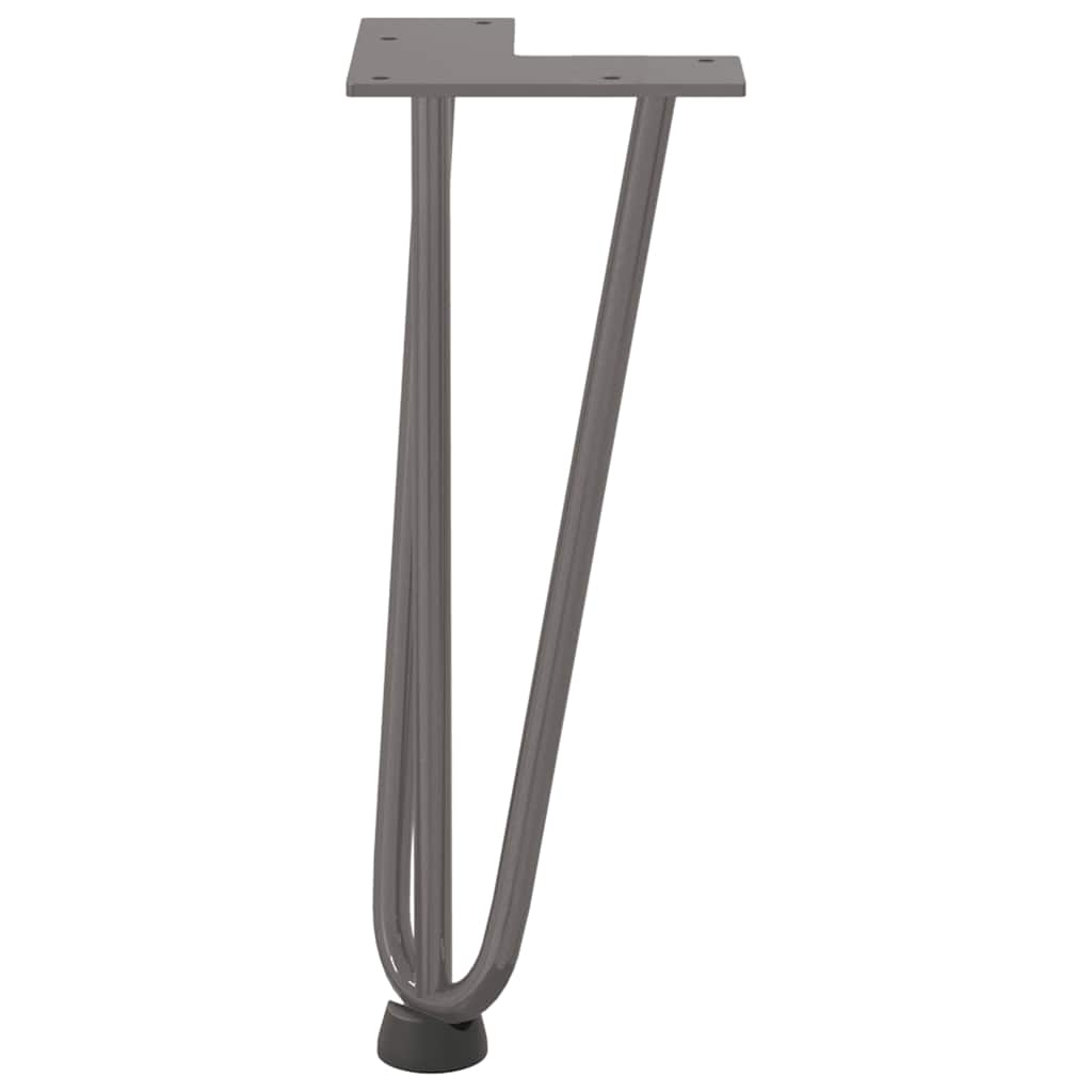 vidaXL Hairpin Legs for Coffee Table 4 pcs Natural Steel 30 cm Solid Steel
