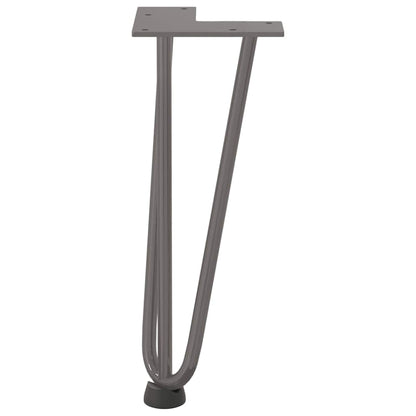 vidaXL Hairpin Legs for Coffee Table 4 pcs Natural Steel 30 cm Solid Steel