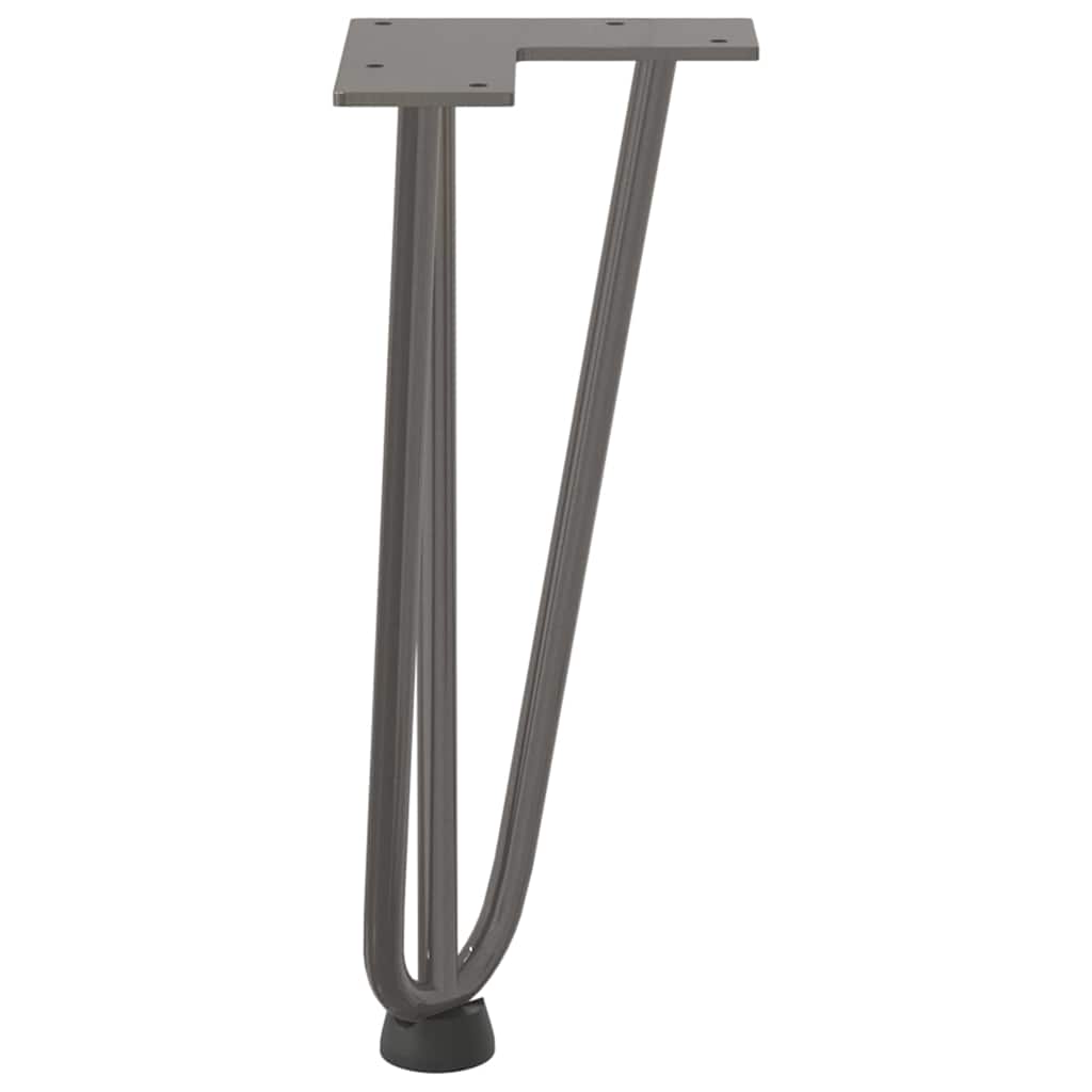 vidaXL Hairpin Legs for Coffee Table 4 pcs Natural Steel 30 cm Solid Steel