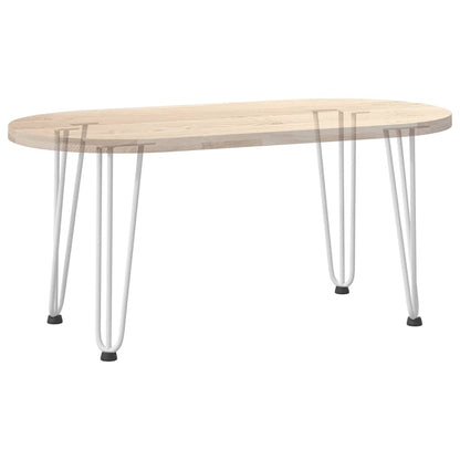 vidaXL Hairpin Legs for Coffee Table 4 pcs White 42 cm Solid Steel
