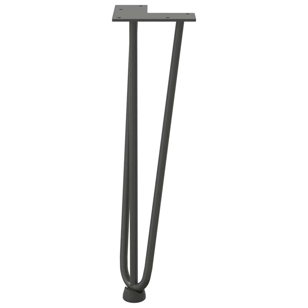 vidaXL Hairpin Legs for Coffee Table 4 pcs Anthracite 42 cm Solid Steel