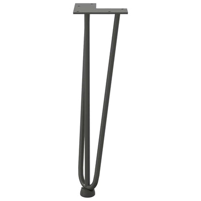 vidaXL Hairpin Legs for Coffee Table 4 pcs Anthracite 42 cm Solid Steel