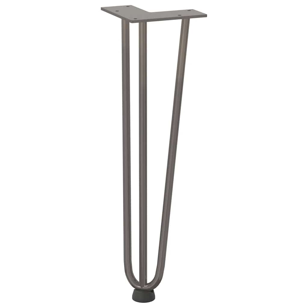 vidaXL Hairpin Legs for Coffee Table 4 pcs Natural Steel 42 cm Solid Steel